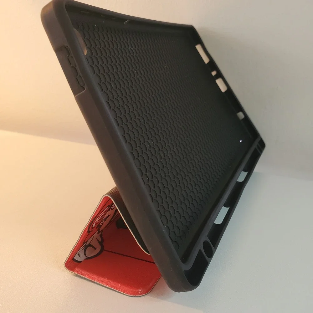 Super Mario Bros Tablet Case for Galaxy Tab A7 Lite A9 8.7 Red Folio Stand Cover